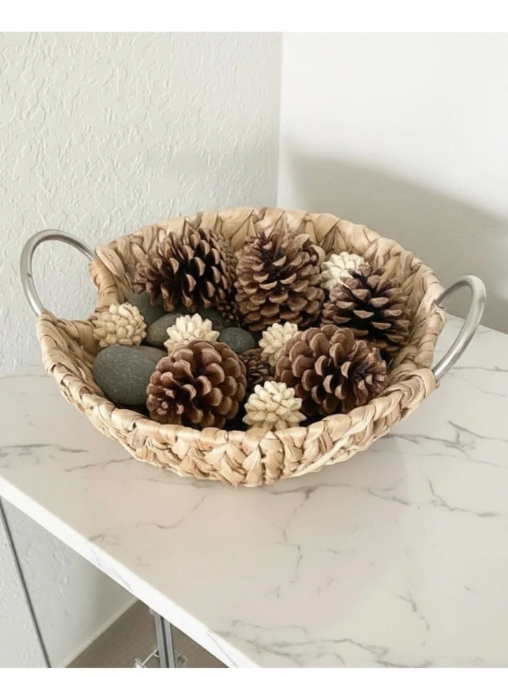 Handcrafted Braided Water Hyacinth Basket